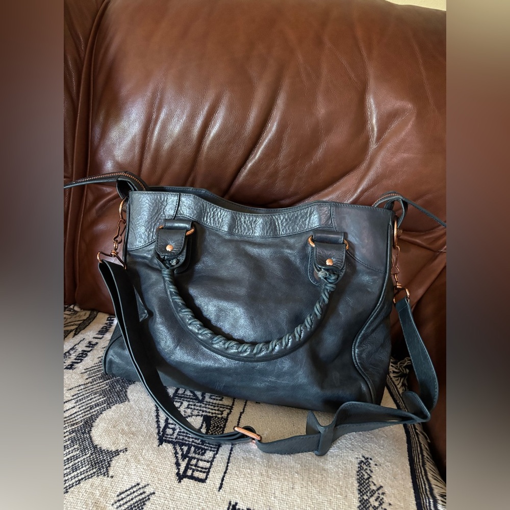 Balenciaga Motorcycle Classic City Bag, White - Picture 3 of 14